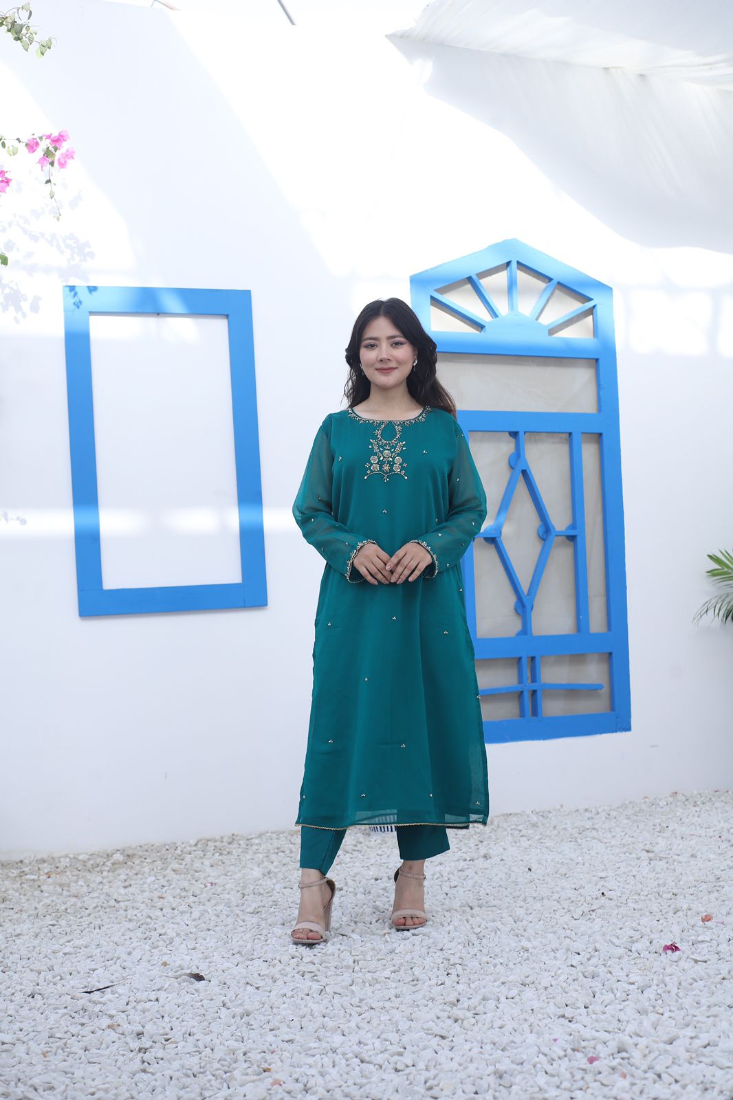 Sea-Green-Dress-for-kids