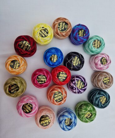 Cotton Variegated Pearl Ball Embroidery Crochet Thread Craft Sewing Yarn