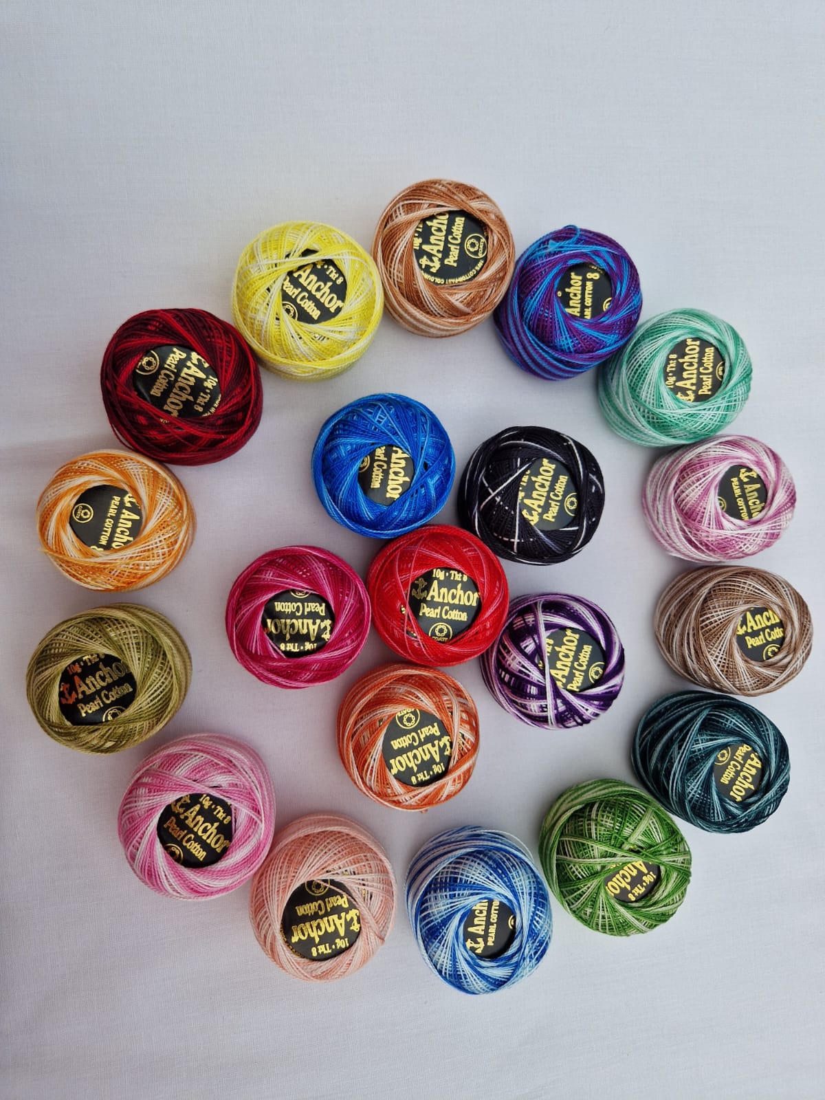 Cotton Variegated Pearl Ball Embroidery Crochet Thread Craft Sewing Yarn